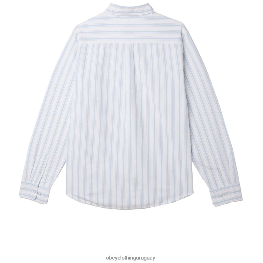 OBEY bueno gris multi hombres camisa de lucas 28XT8J777