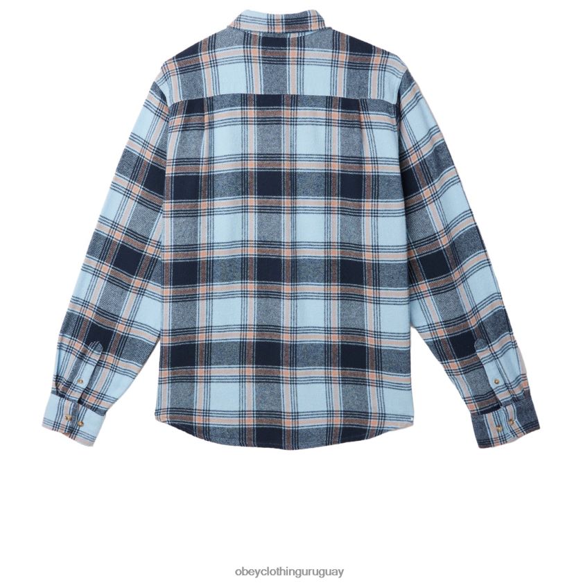 OBEY cielo despejado multi hombres camisa alex 28XT8J780