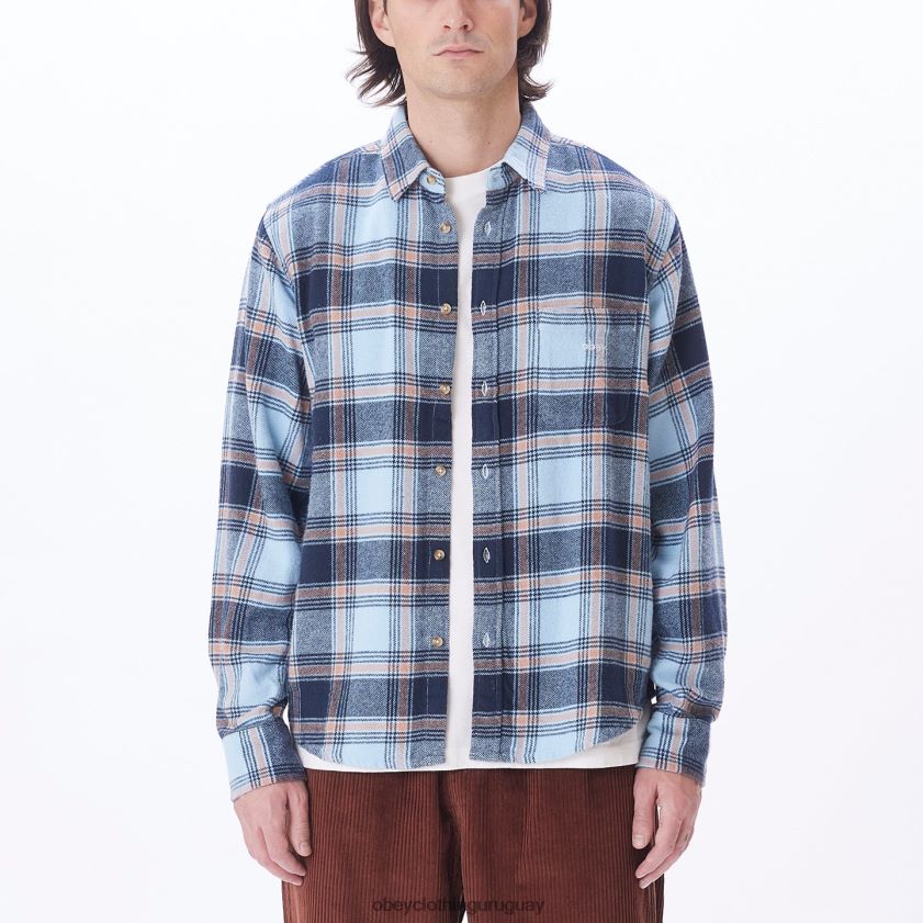 OBEY cielo despejado multi hombres camisa alex 28XT8J780