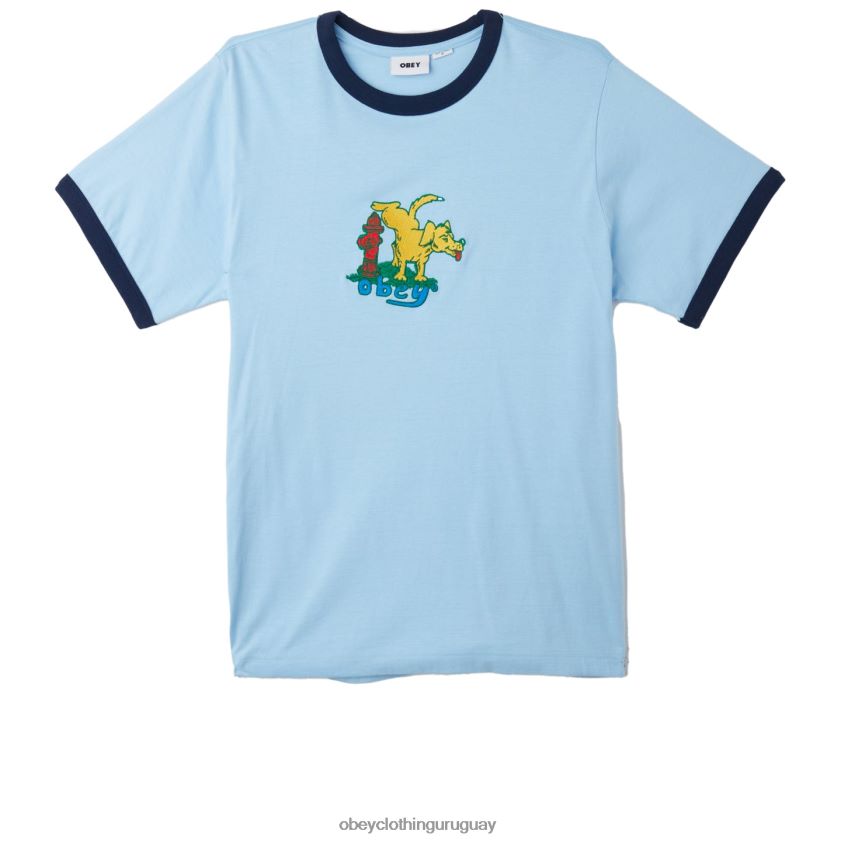 OBEY cielo despejado multi hombres camiseta ringer de sabueso 28XT8J797