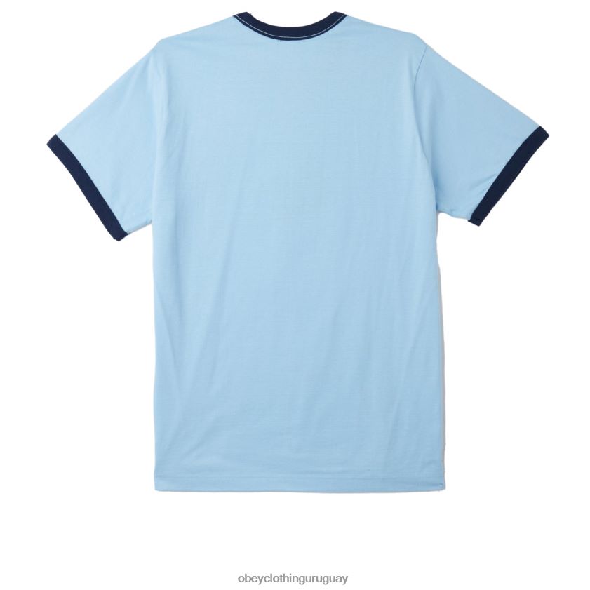 OBEY cielo despejado multi hombres camiseta ringer de sabueso 28XT8J797