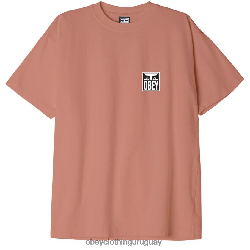 OBEY corcho hombres camiseta de peso pesado Eyes Icon II 28XT8J868