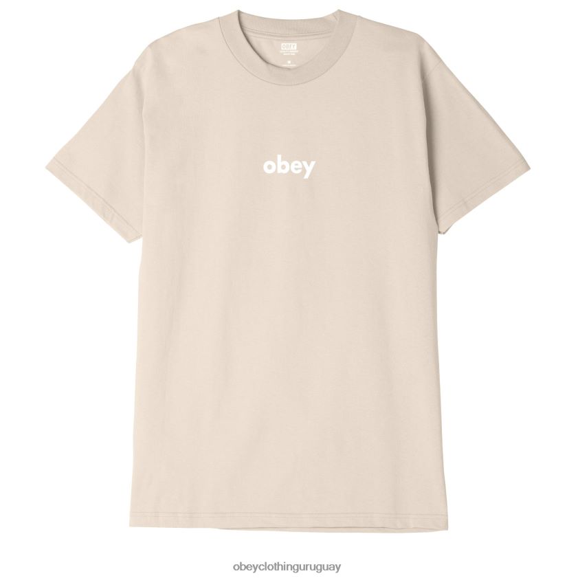 OBEY crema hombres camiseta clásica minúscula ii 28XT8J880