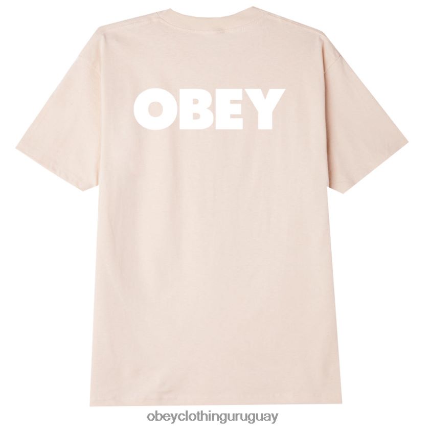 OBEY crema hombres camiseta clásica negrita ii 28XT8J875