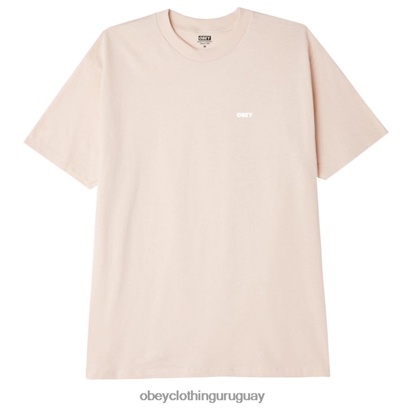 OBEY crema hombres camiseta clásica negrita ii 28XT8J875