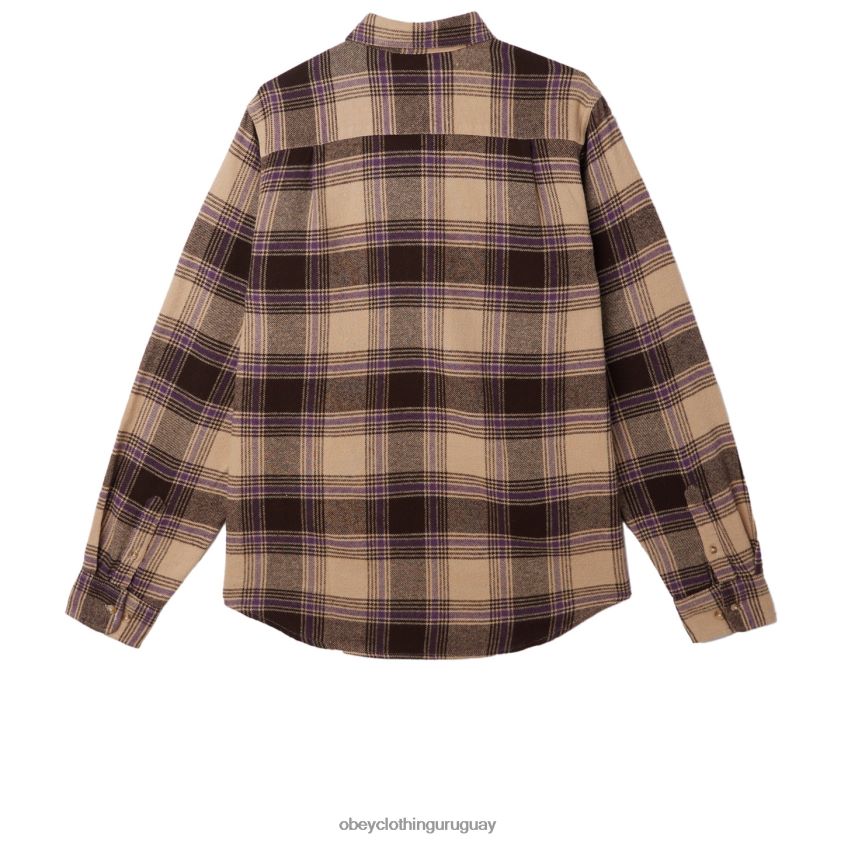 OBEY crema irlandesa multi hombres camisa alex 28XT8J779