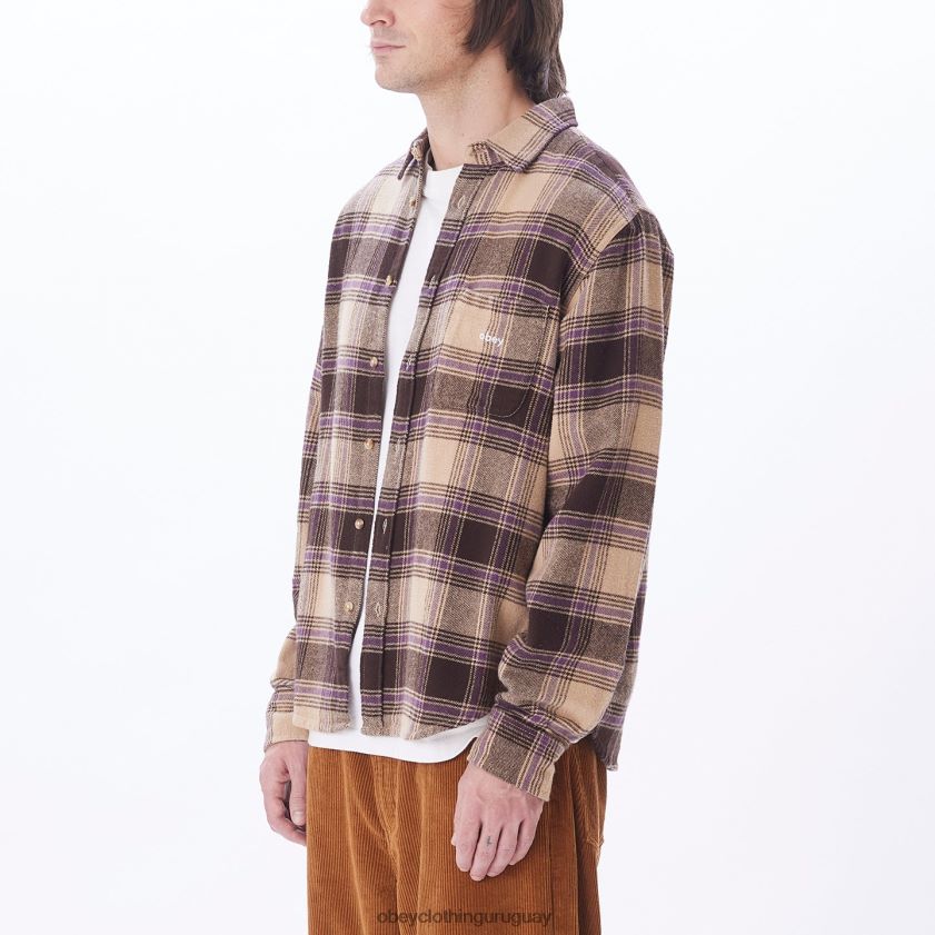 OBEY crema irlandesa multi hombres camisa alex 28XT8J779