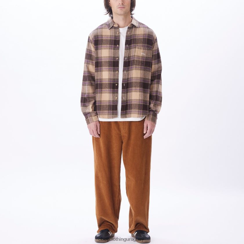 OBEY crema irlandesa multi hombres camisa alex 28XT8J779