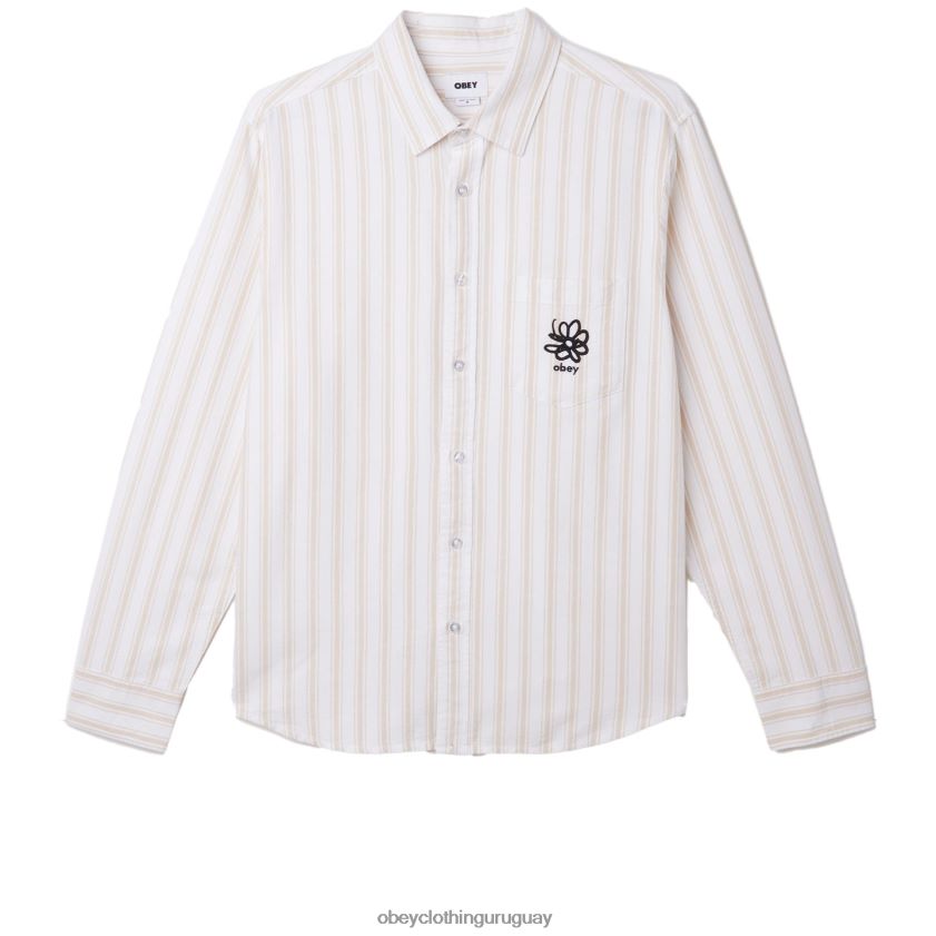 OBEY crema irlandesa multi hombres camisa de lucas 28XT8J778