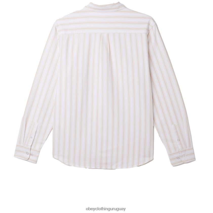OBEY crema irlandesa multi hombres camisa de lucas 28XT8J778