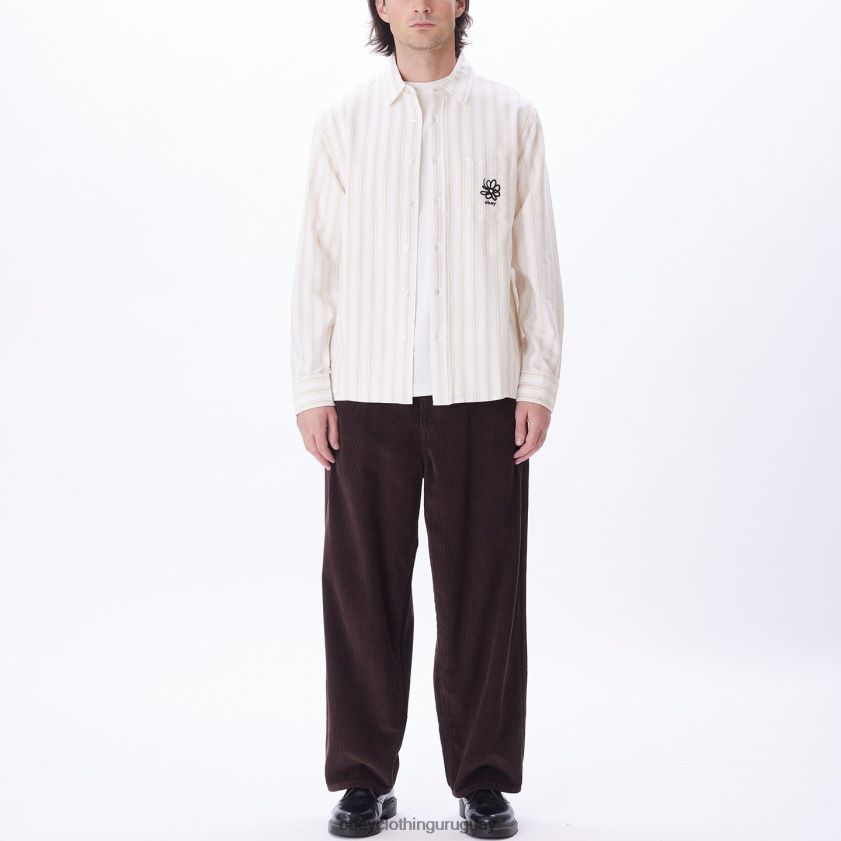 OBEY crema irlandesa multi hombres camisa de lucas 28XT8J778