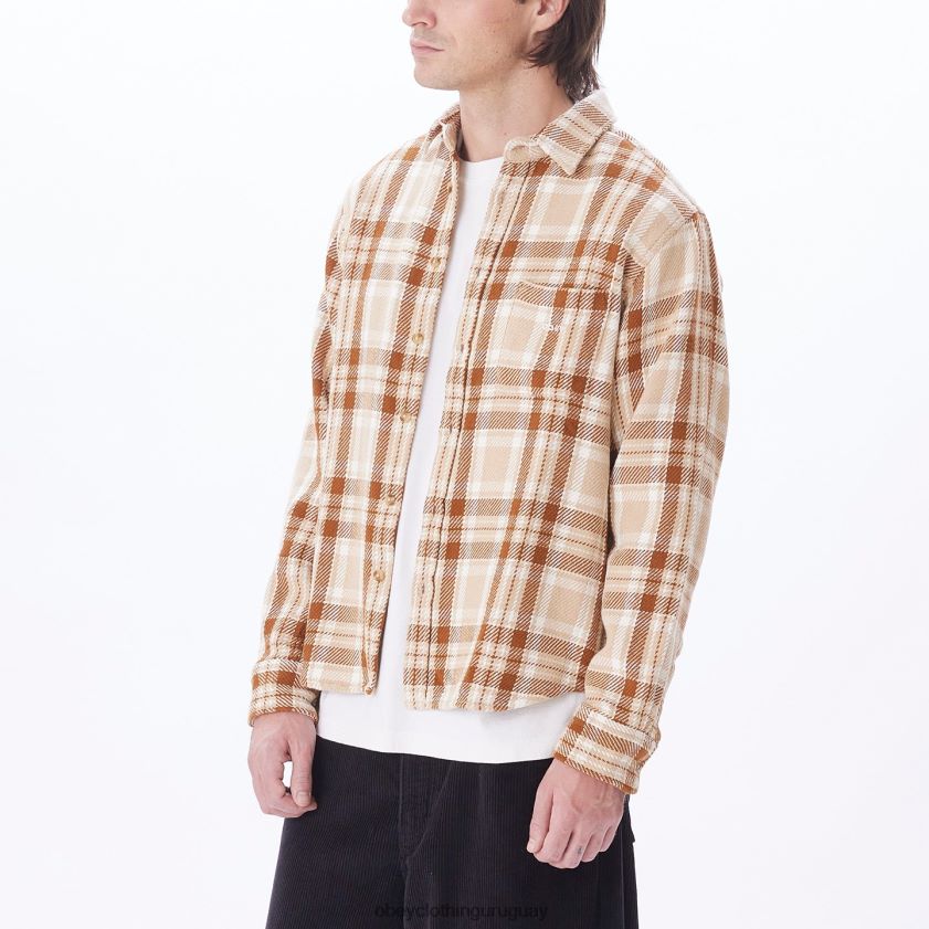 OBEY crema irlandesa multi hombres camisa fred 28XT8J757