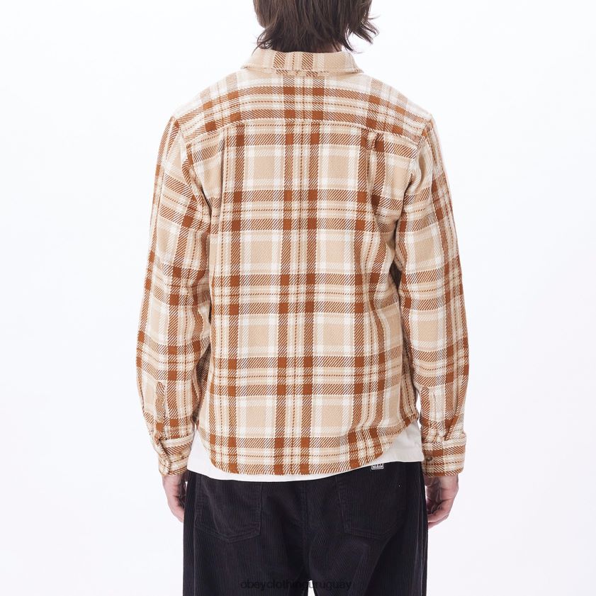 OBEY crema irlandesa multi hombres camisa fred 28XT8J757