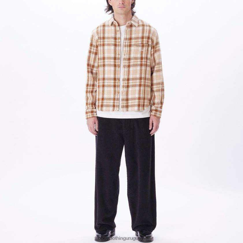 OBEY crema irlandesa multi hombres camisa fred 28XT8J757