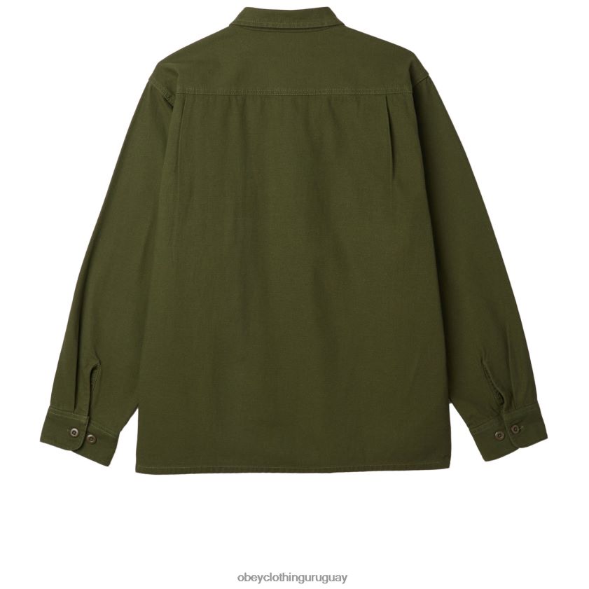 OBEY ejército hombres menos camisa 28XT8J769