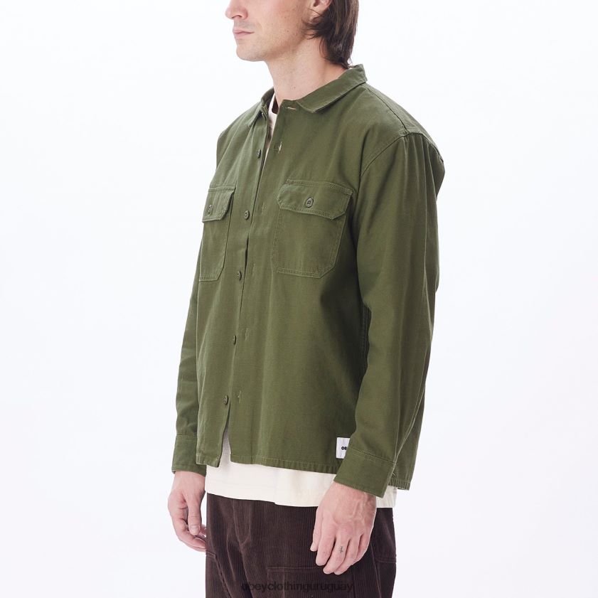 OBEY ejército hombres menos camisa 28XT8J769