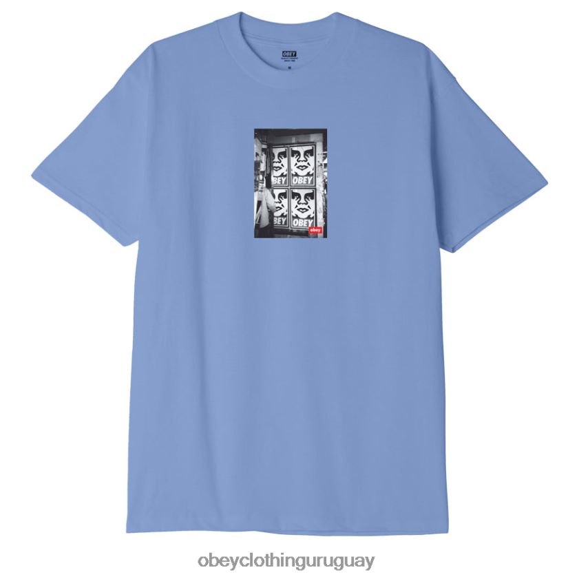 OBEY lavanda digital hombres camiseta clásica con foto de icono 28XT8J892