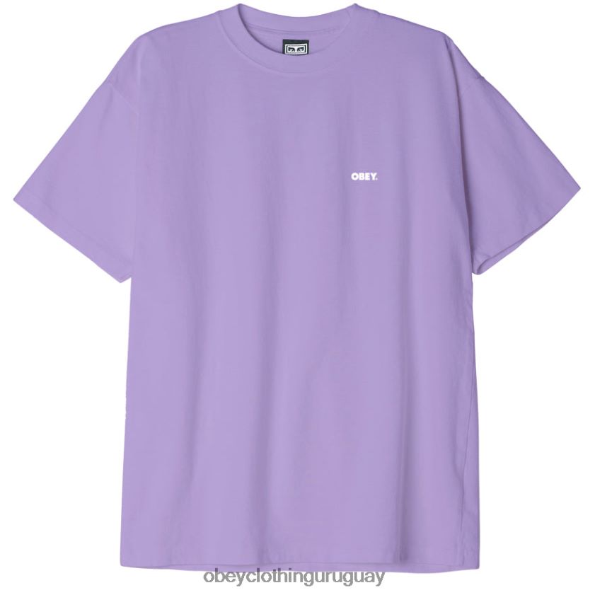 OBEY lavanda digital hombres camiseta pesada negrita iii 28XT8J862
