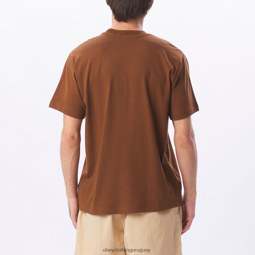 OBEY limo hombres camiseta con bolsillo de puntos 28XT8J800