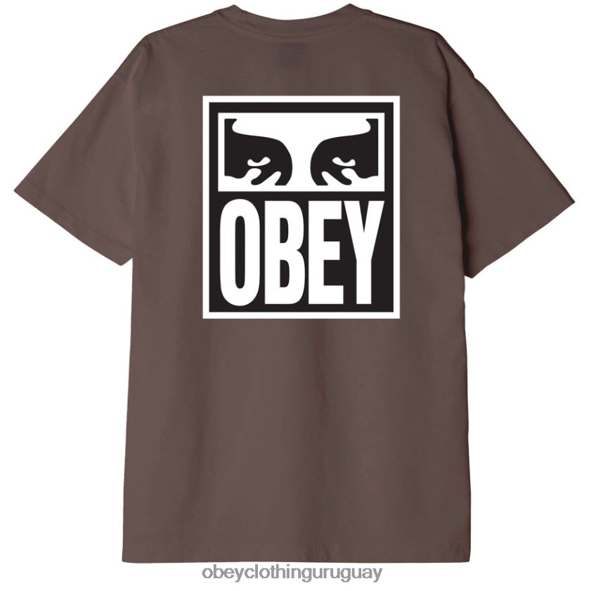 OBEY limo hombres camiseta de peso pesado Eyes Icon II 28XT8J865