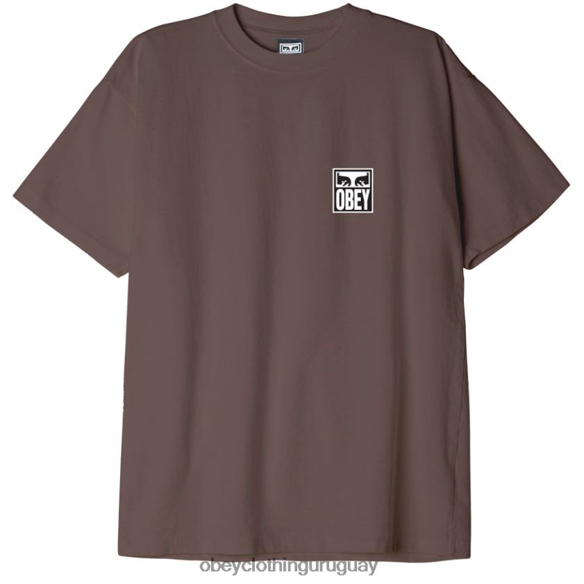 OBEY limo hombres camiseta de peso pesado Eyes Icon II 28XT8J865