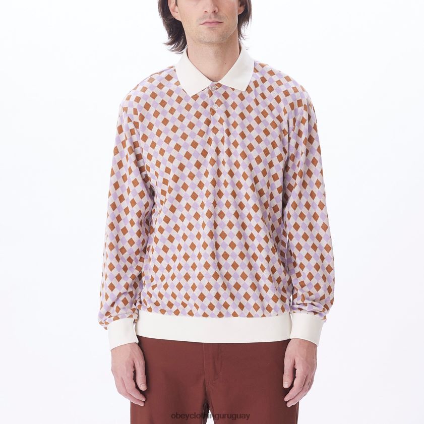 OBEY multi sin blanquear hombres polo capri jaquard 28XT8J785