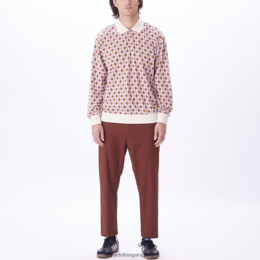 OBEY multi sin blanquear hombres polo capri jaquard 28XT8J785