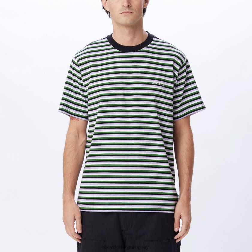 OBEY negro múltiple hombres camiseta tributo 28XT8J793