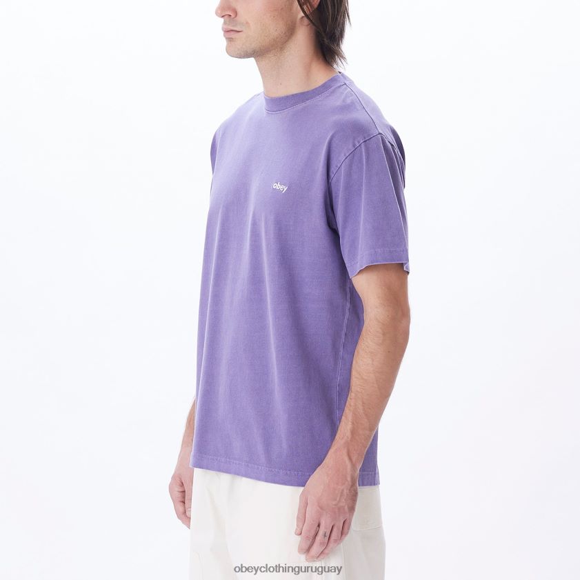 OBEY pigmento flor de la pasión hombres camiseta con pigmentos en minúsculas 28XT8J809