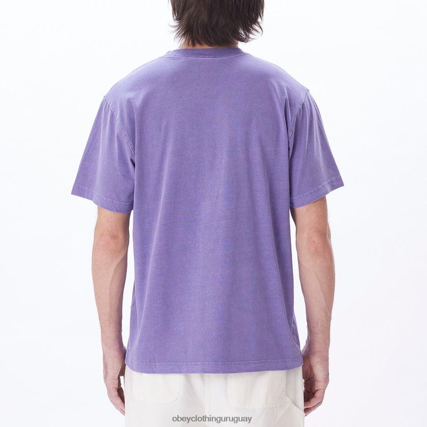 OBEY pigmento flor de la pasión hombres camiseta con pigmentos en minúsculas 28XT8J809