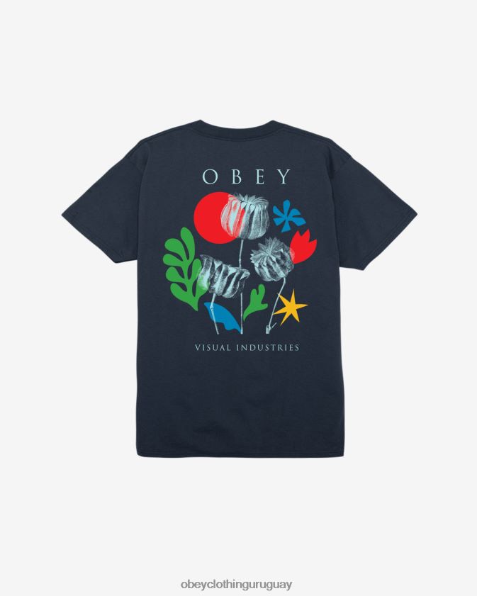 OBEY Armada hombres camiseta clasica flores papeles tijeras 28XT8J320