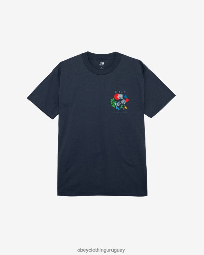 OBEY Armada hombres camiseta clasica flores papeles tijeras 28XT8J320