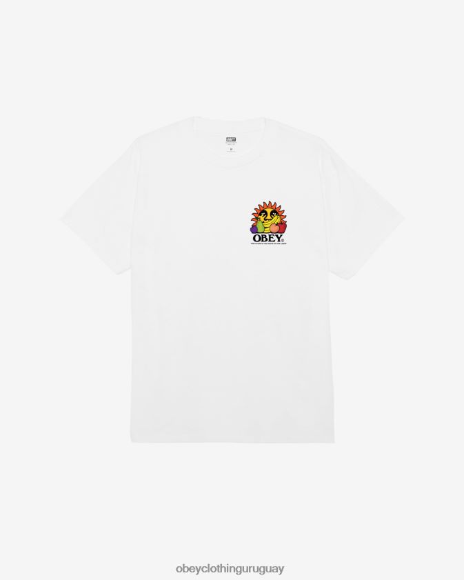 OBEY blanco hombres El futuro son los frutos de nuestra camiseta clásica laboral. 28XT8J293
