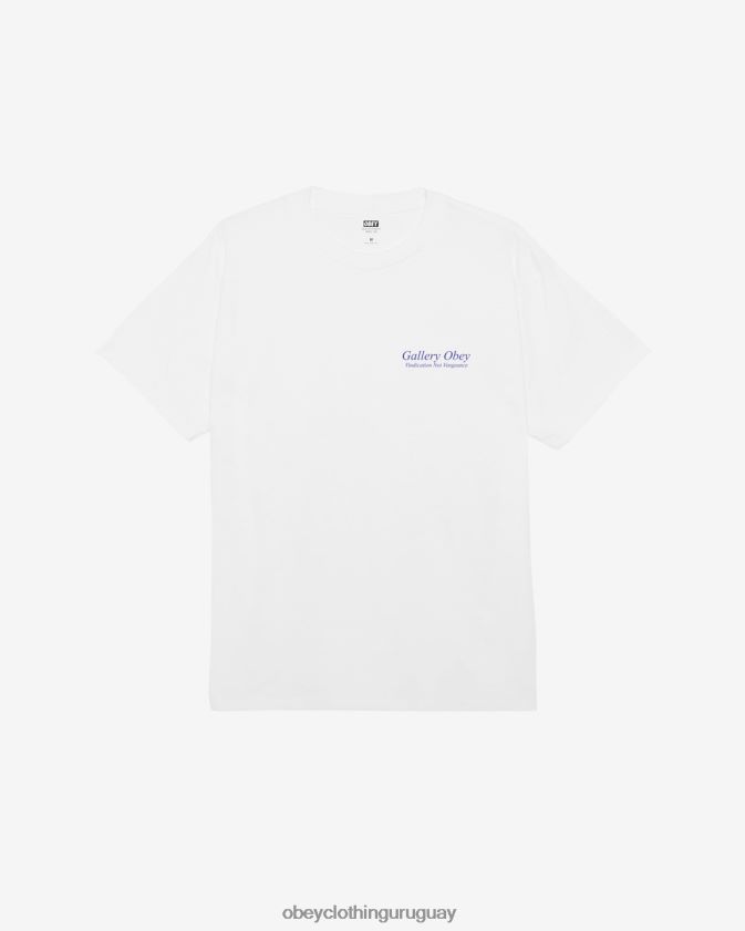 OBEY blanco hombres camiseta clásica galería 28XT8J311
