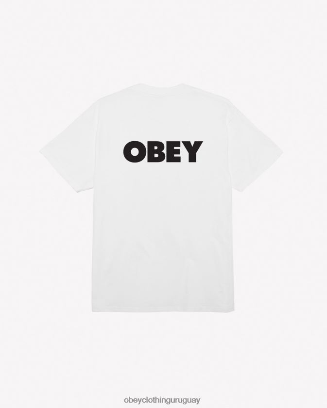OBEY blanco hombres camiseta clásica negrita ii 28XT8J353