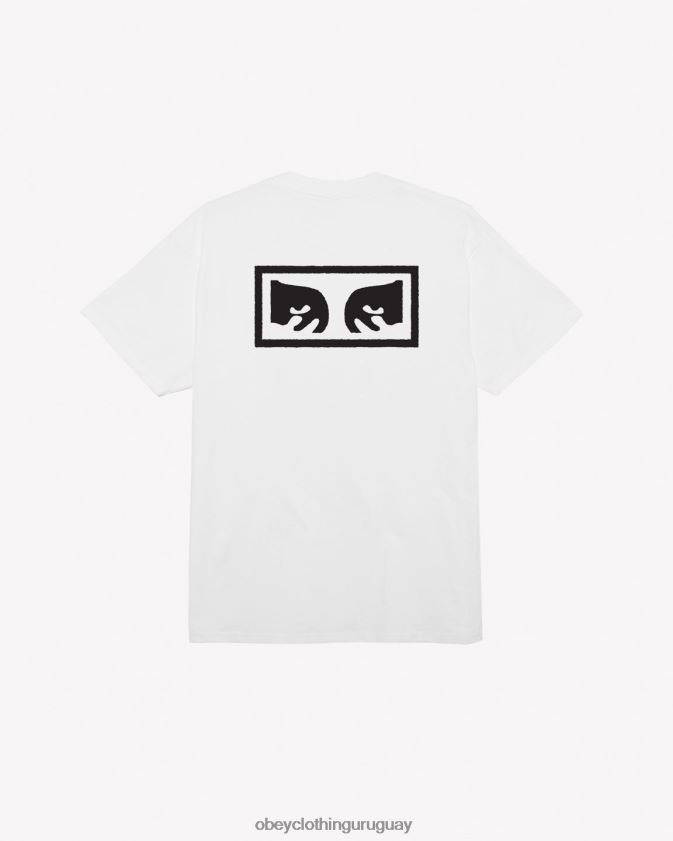OBEY blanco hombres camiseta clásica ojos iii 28XT8J346