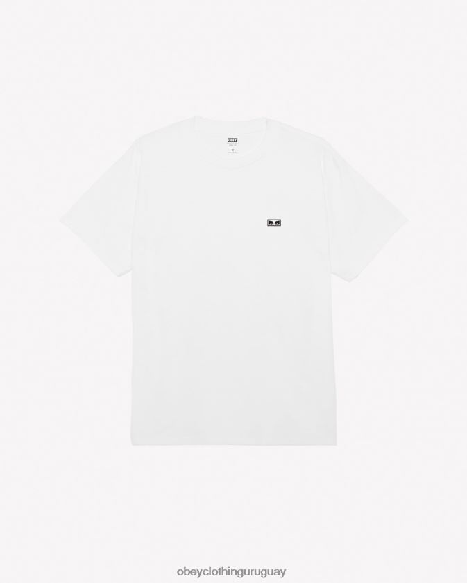 OBEY blanco hombres camiseta clásica ojos iii 28XT8J346