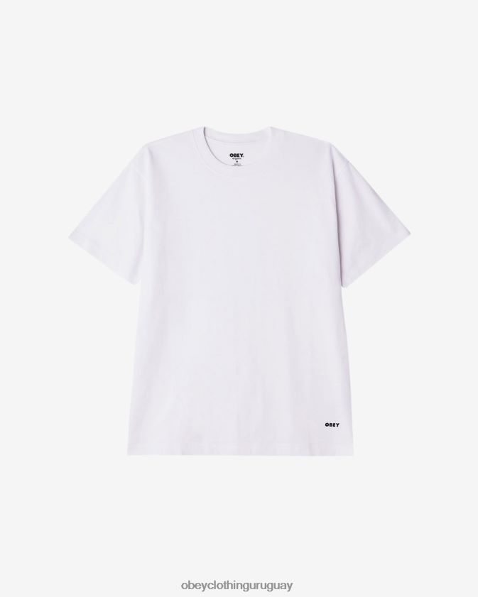 OBEY blanco hombres camiseta estándar (paquete de 2) 28XT8J96