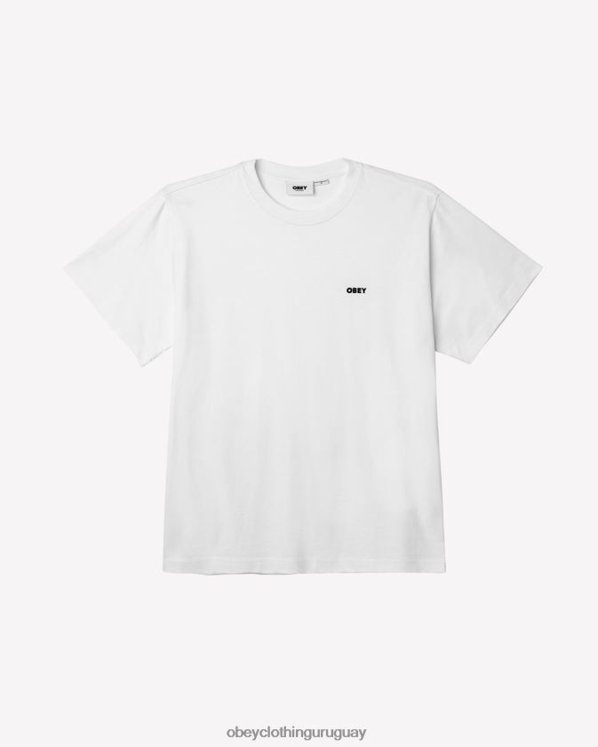 OBEY blanco hombres est. trabaja camiseta atrevida 28XT8J98