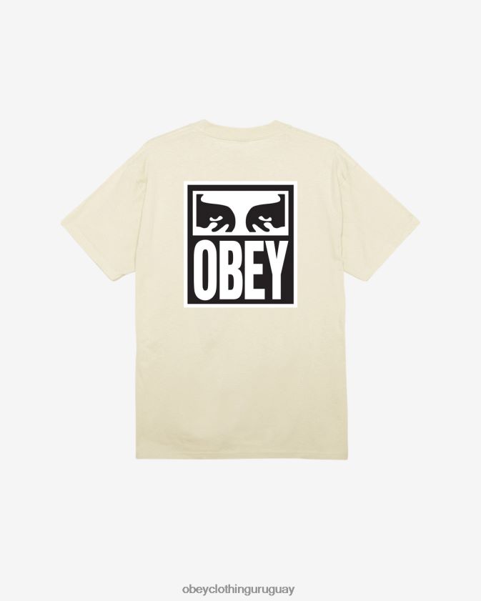 OBEY crema hombres camiseta clásica ojos icono ii 28XT8J348