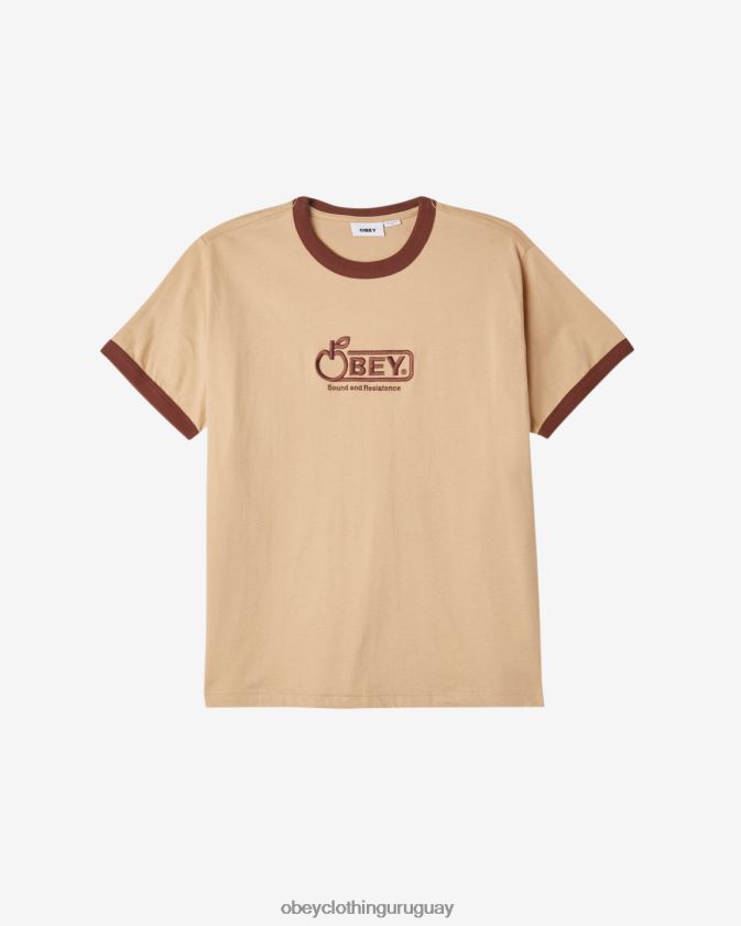 OBEY crema irlandesa multi hombres playeras ringer de bigwig sound 28XT8J110
