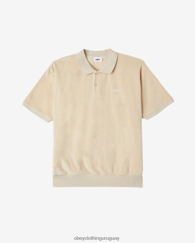 OBEY gris ostra hombres polo dentón 28XT8J120