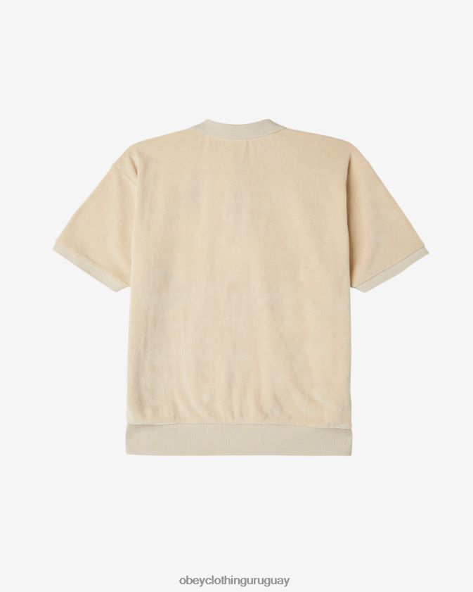 OBEY gris ostra hombres polo dentón 28XT8J120