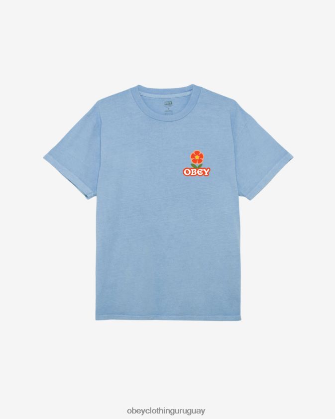 OBEY hortensia pigmento hombres Haz arte, no guerra, camiseta con pigmento de flores. 28XT8J369