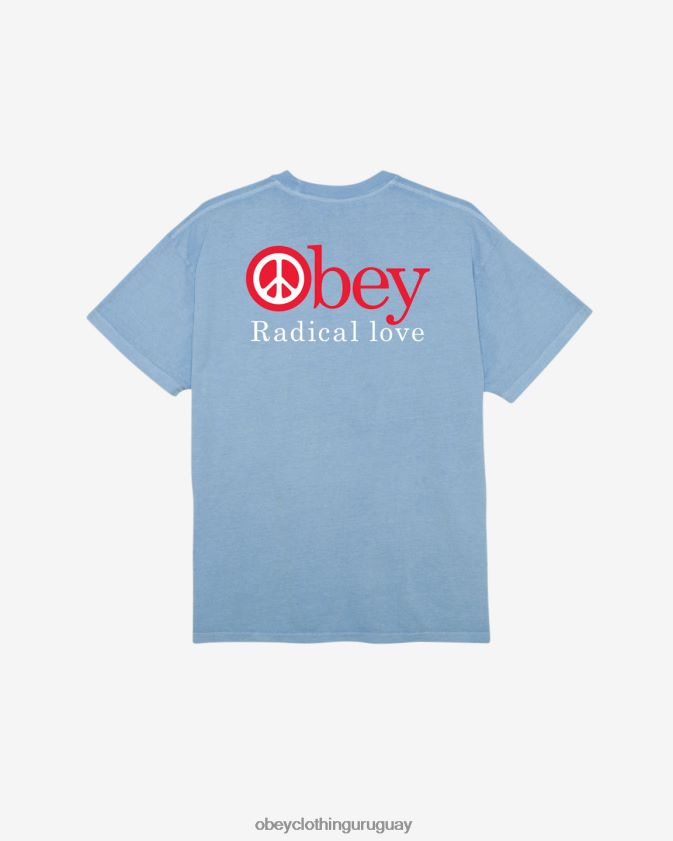 OBEY hortensia pigmento hombres camiseta de pigmento de amor radical 28XT8J367
