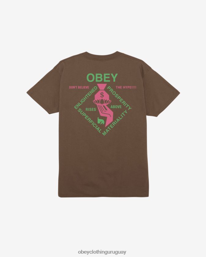 OBEY limo hombres camiseta clásica espiritualmente rica 28XT8J337