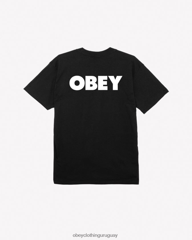 OBEY negro hombres camiseta clásica negrita ii 28XT8J351