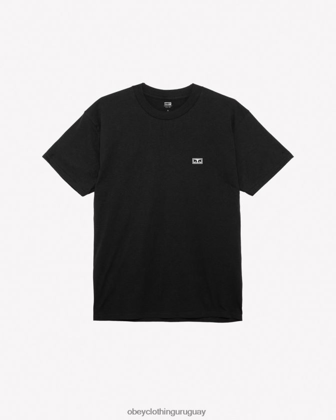 OBEY negro hombres camiseta clásica ojos iii 28XT8J342