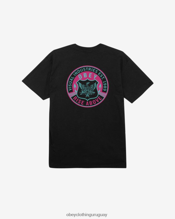 OBEY negro hombres camiseta clasica fénix 28XT8J333