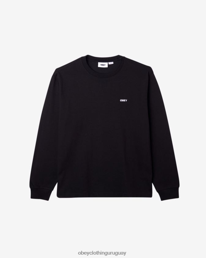 OBEY negro hombres camiseta est. works negrita ls 28XT8J91